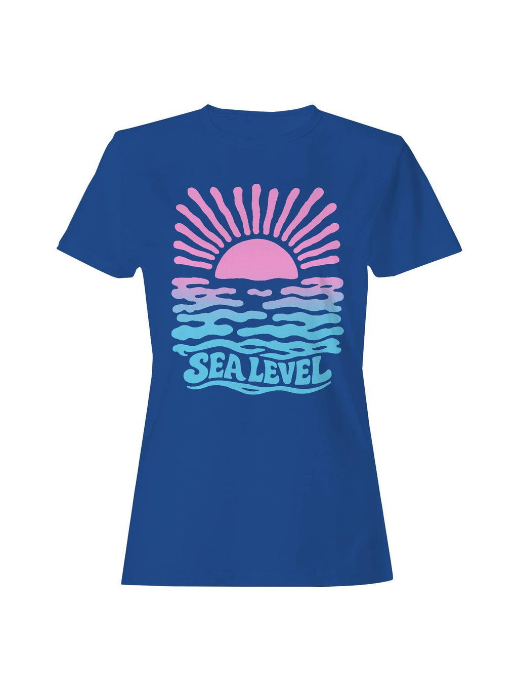 Retro Sea Level Sunset Design Women's - Adult & Kids T-Shirts, Sweatshirts & Hoodies apparel design preview 1
