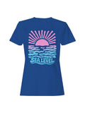 Retro Sea Level Sunset Design Women's - Adult & Kids T-Shirts, Sweatshirts & Hoodies apparel design preview 1