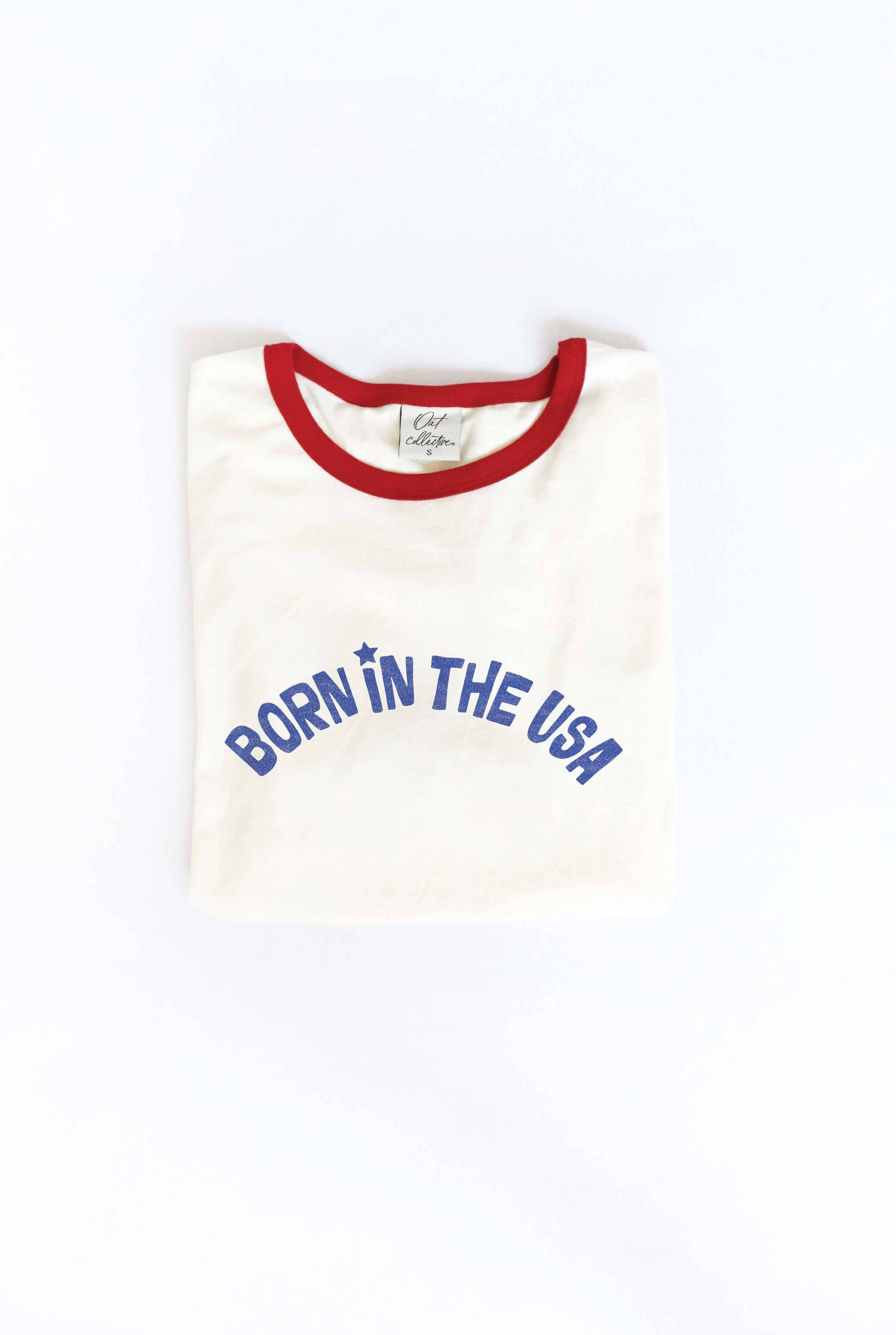 Made in the USA Ringer Graphic - Adult & Kids T-Shirts, Sweatshirts & Hoodies apparel design preview 1