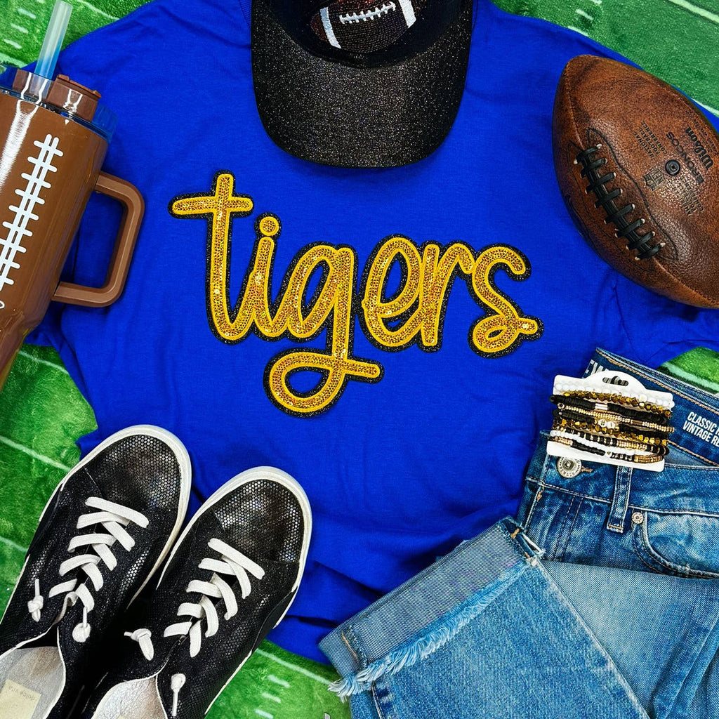 Gold Tigers Sequin - Adult & Kids T-Shirts, Sweatshirts & Hoodies apparel design preview 1