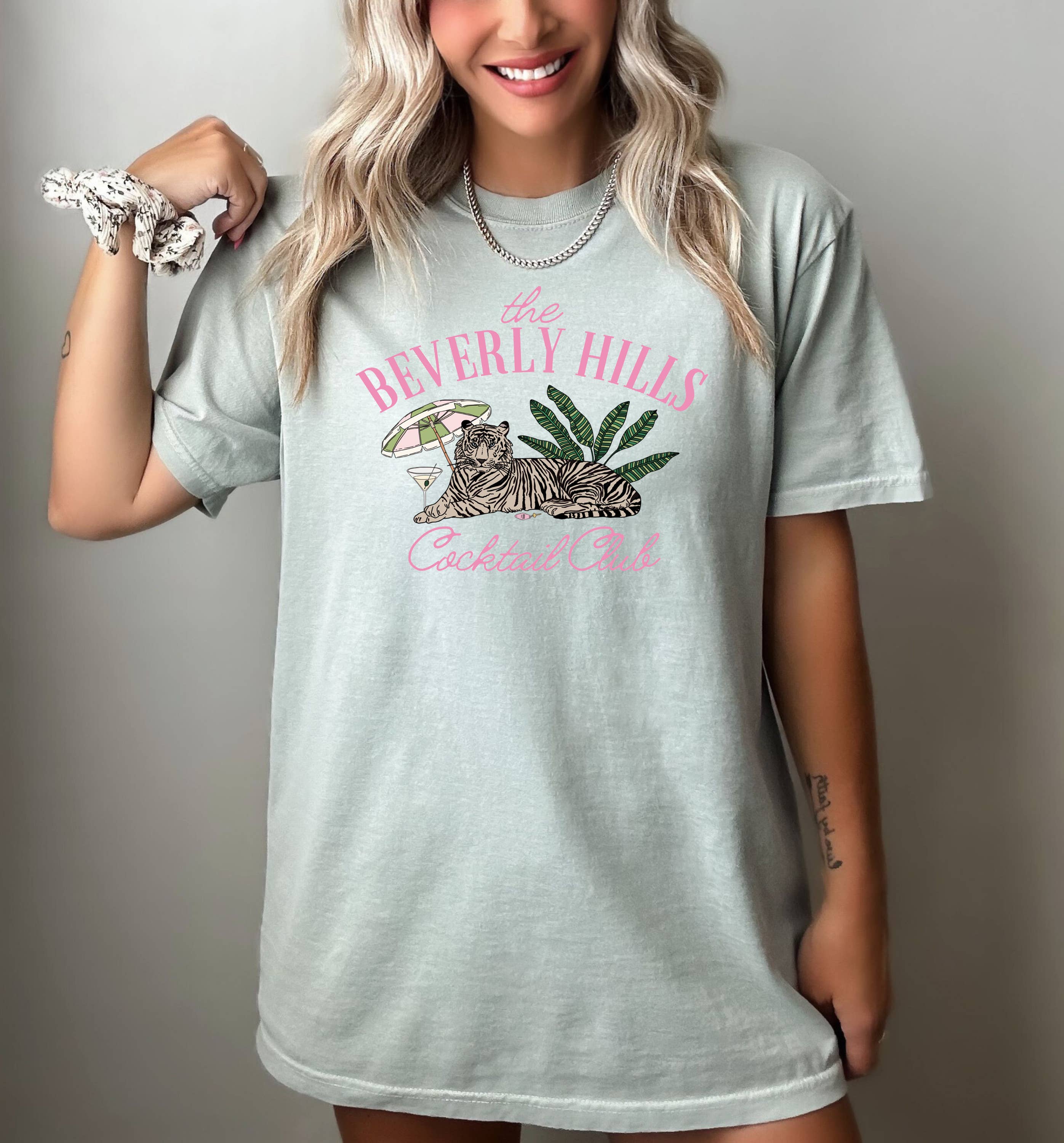 Transfer Only, Trendy Screen Print Beverly Hills - Adult & Kids T-Shirts, Sweatshirts & Hoodies apparel design preview 1