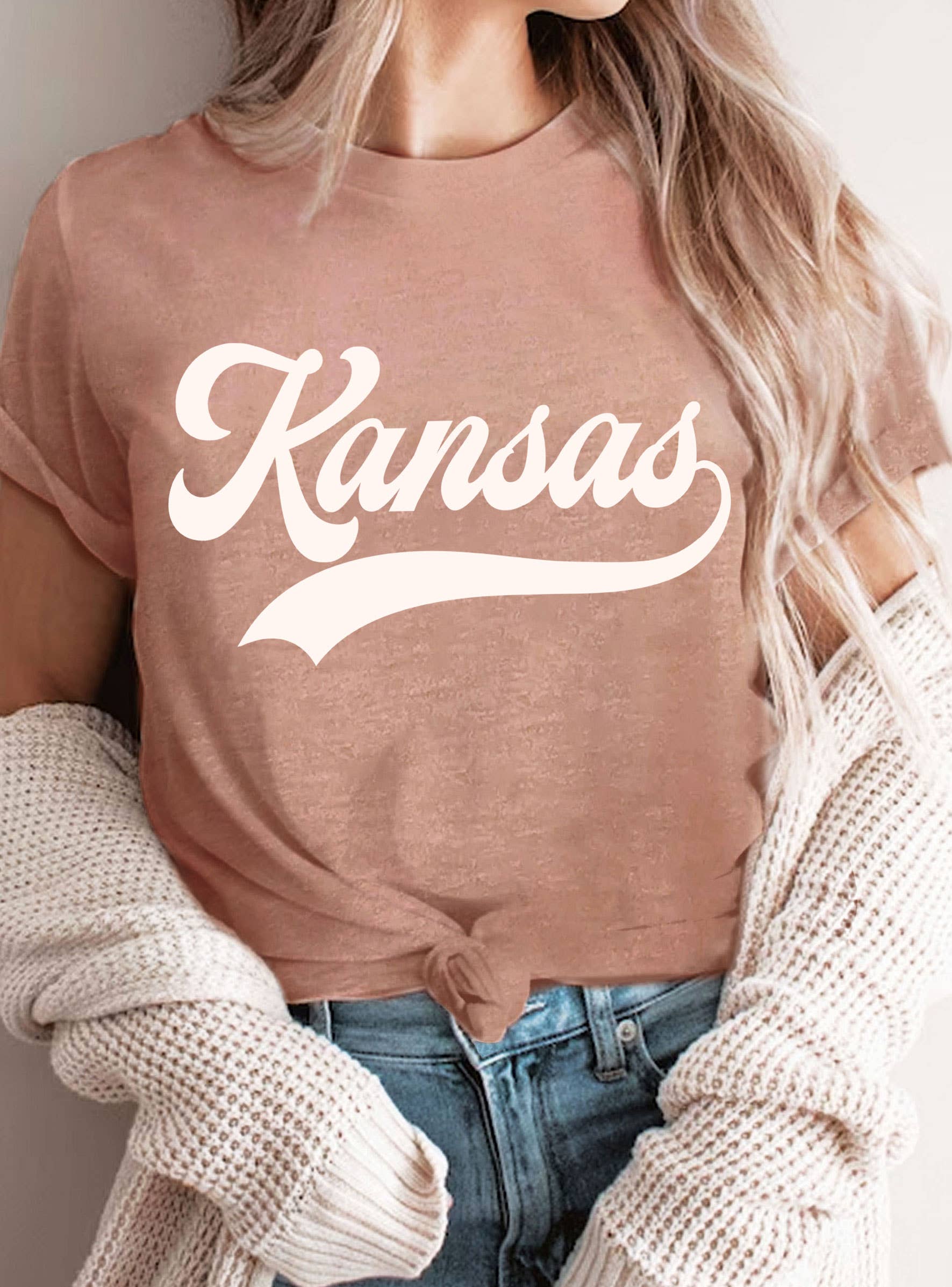 Kansas Puff Graphic - Adult & Kids T-Shirts, Sweatshirts & Hoodies apparel design preview 1
