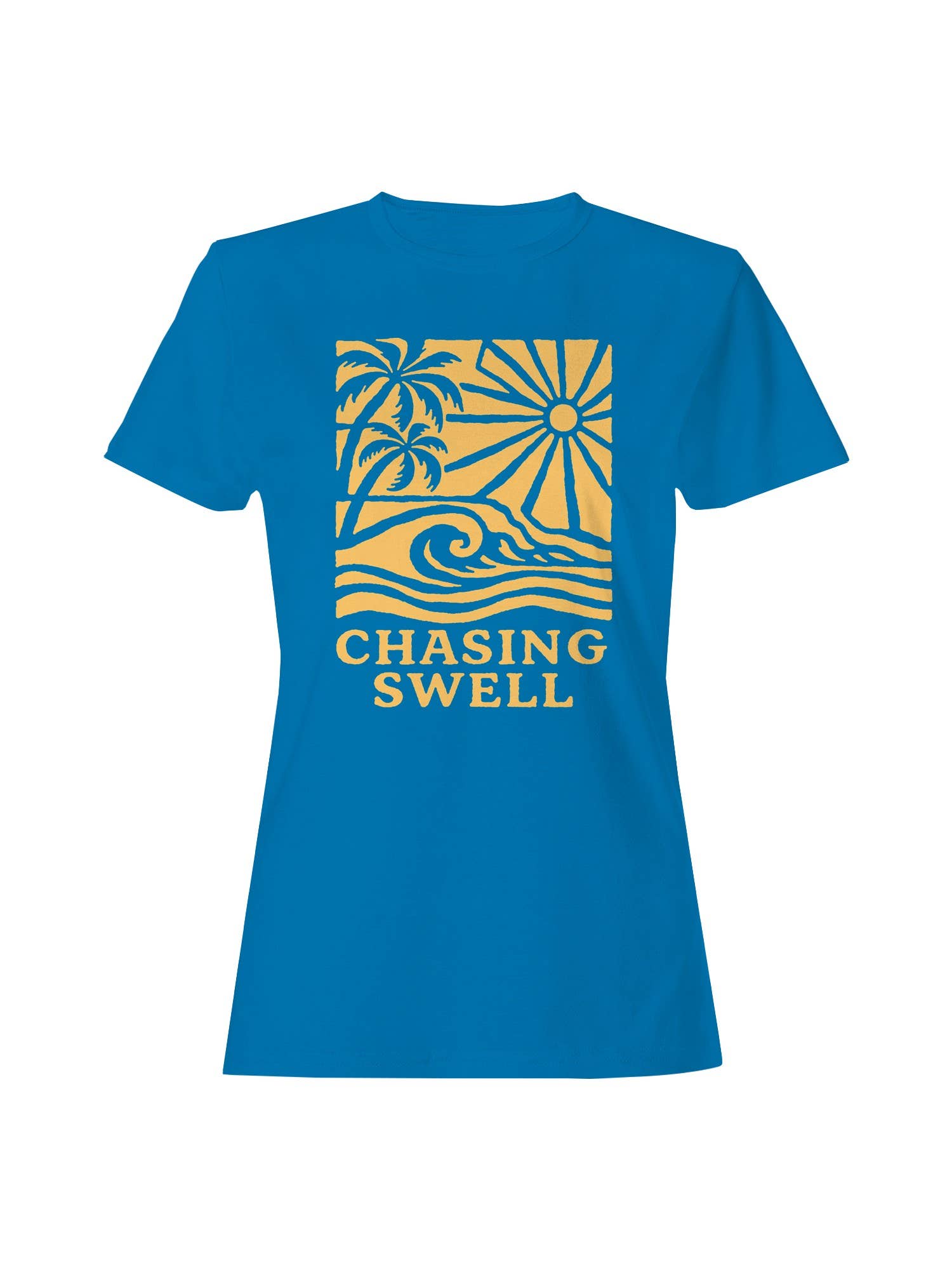 Chasing Swell Surf Design Women's - Adult & Kids T-Shirts, Sweatshirts & Hoodies apparel design preview 1