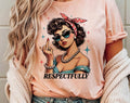 Respectfully Retro Lady Middle Finger - Adult & Kids T-Shirts, Sweatshirts & Hoodies apparel design preview 1