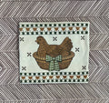 Vintage Hen in A Basket On Sand - Adult & Kids T-Shirts, Sweatshirts & Hoodies apparel design preview 1