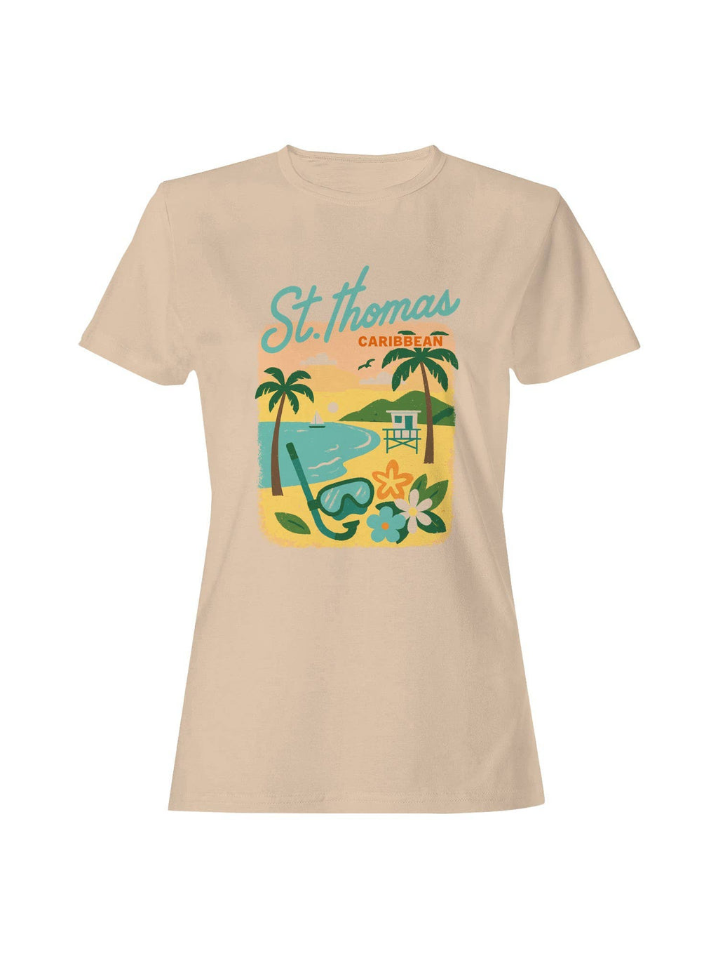 St. Thomas Caribbean Vibes Women's - Adult & Kids T-Shirts, Sweatshirts & Hoodies apparel design preview 1