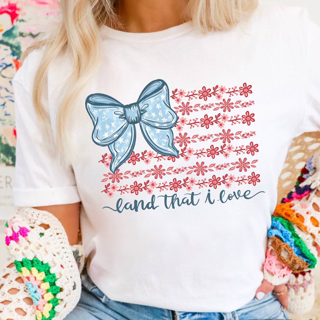 Land That I Love July 4th Graphic Gildan - Adult & Kids T-Shirts, Sweatshirts & Hoodies apparel design preview 1