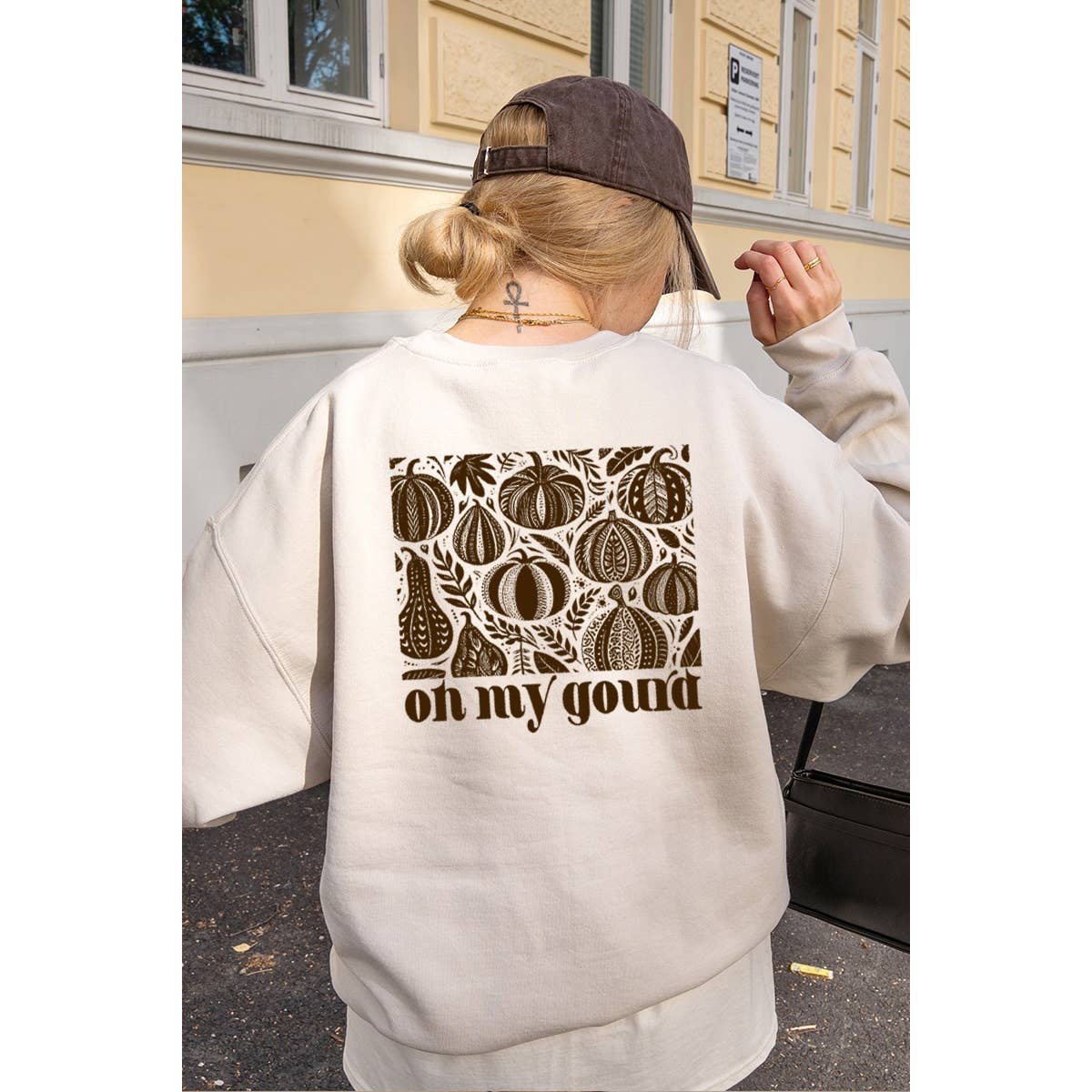 Pumpkins On My Ground Vintage Graphic - Adult & Kids T-Shirts, Sweatshirts & Hoodies apparel design preview 1