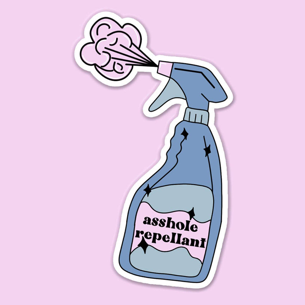 Asshole Repellant Sticker Decal - Adult & Kids T-Shirts, Sweatshirts & Hoodies apparel design preview 1