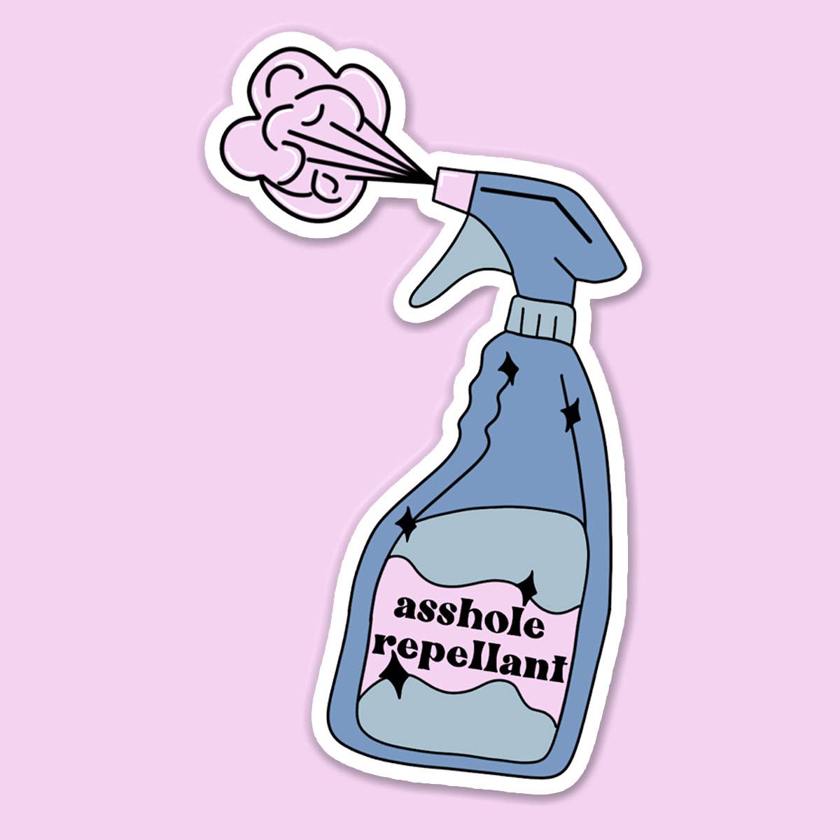 Asshole Repellant Sticker Decal - Adult & Kids T-Shirts, Sweatshirts & Hoodies apparel design preview 1
