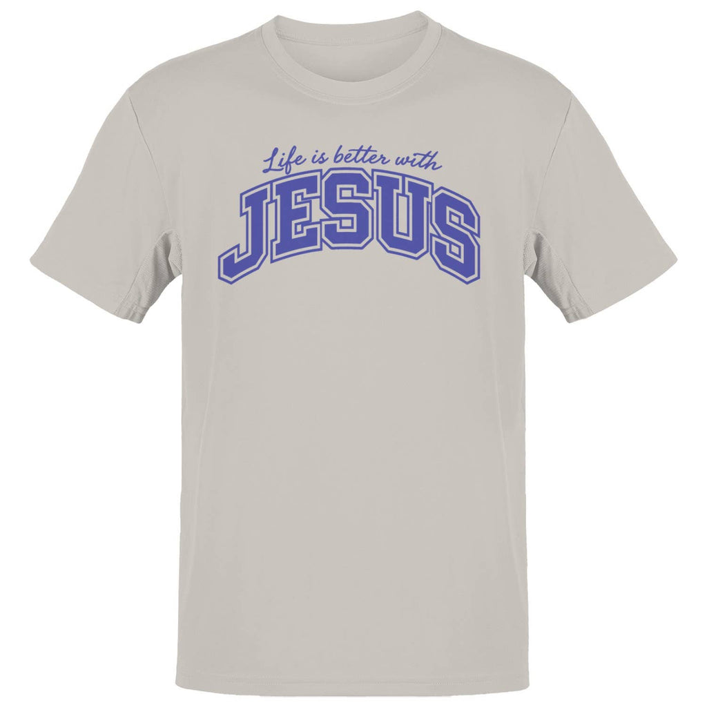 Better Life with Jesus Men's - Adult & Kids T-Shirts, Sweatshirts & Hoodies apparel design preview 1