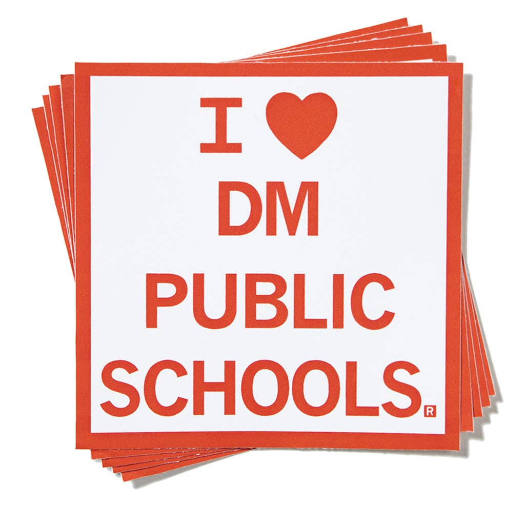 I Heart Des Moines Public Schools Sticker - Adult & Kids T-Shirts, Sweatshirts & Hoodies apparel design preview 1