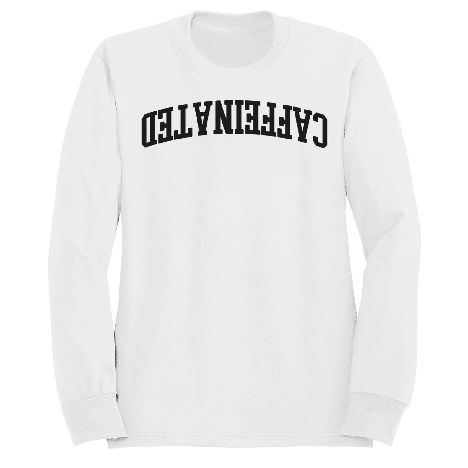 Caffeinated Bold Retro Typography Women's - Adult & Kids T-Shirts, Sweatshirts & Hoodies apparel design preview 1
