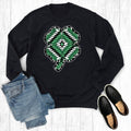 Aztec Cowhide St. Patrick's Day Shamrock - Adult & Kids T-Shirts, Sweatshirts & Hoodies apparel design preview 1