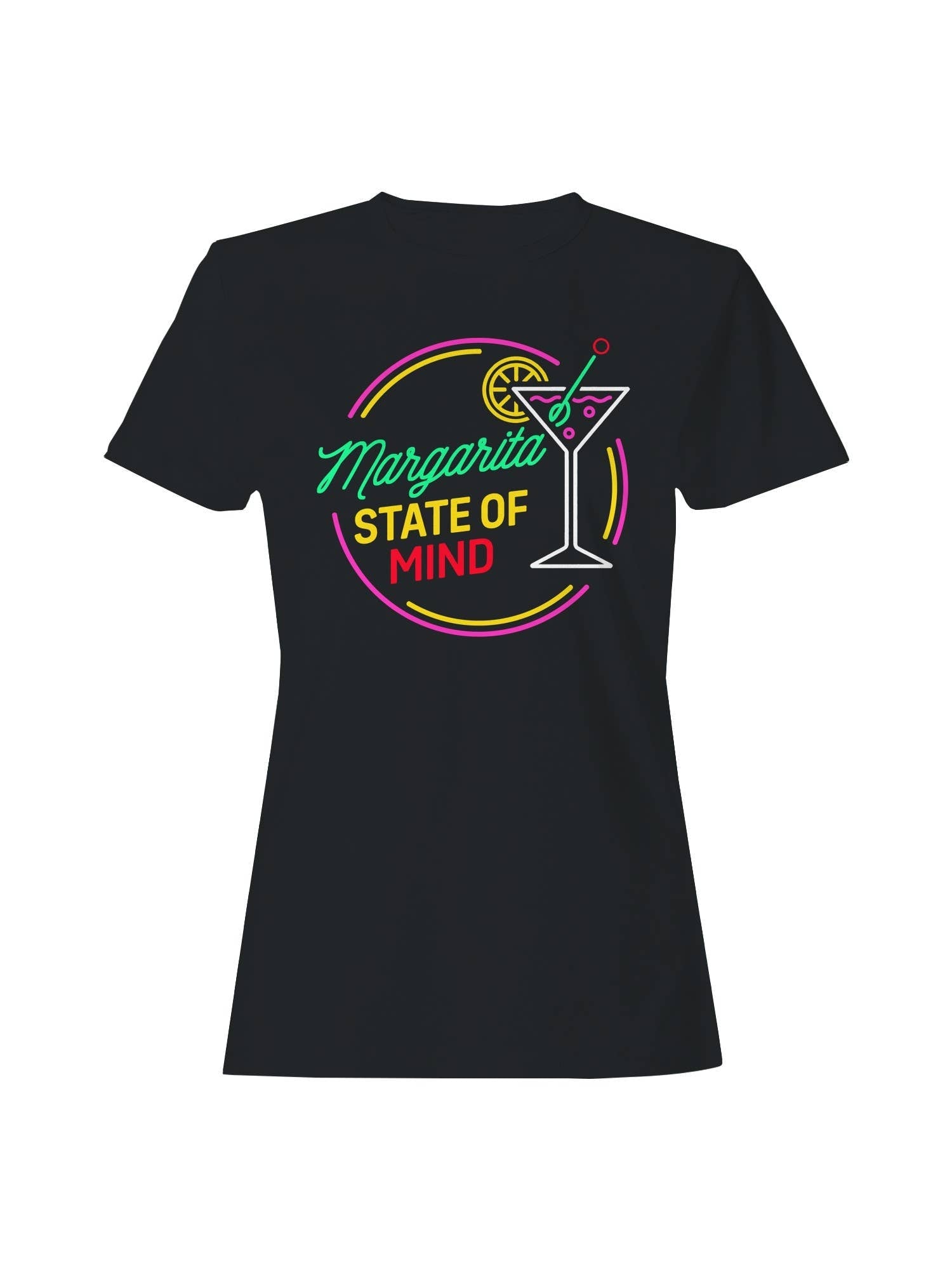 Margarita State of Mind Neon Art Women's - Adult & Kids T-Shirts, Sweatshirts & Hoodies apparel design preview 1