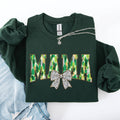 Mama, Painted, Dalmatian Bow, St Patrick's Day - Adult & Kids T-Shirts, Sweatshirts & Hoodies apparel design preview 1