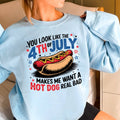 July 4th Hotdog Patriotic - Adult & Kids T-Shirts, Sweatshirts & Hoodies apparel design preview 1