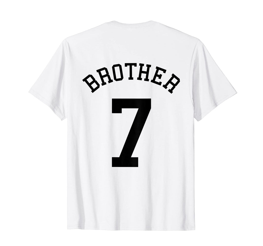 Brother Team Uniform 7 Football T-Shirt - Trendy Graphic Men Women - T-Shirt, Sweatshirt, Hoodie