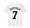 Brother Team Uniform 7 Football T-Shirt - Trendy Graphic Men Women - T-Shirt, Sweatshirt, Hoodie