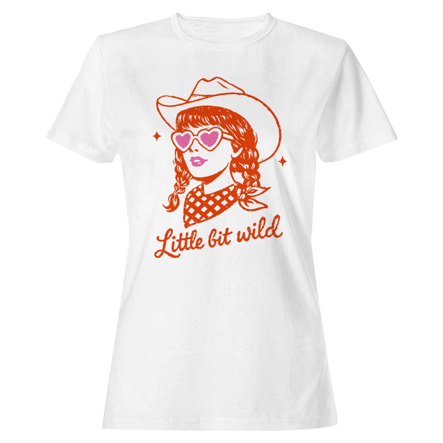 Wild Retro Cowgirl Women's White - Adult & Kids T-Shirts, Sweatshirts & Hoodies apparel design preview 1