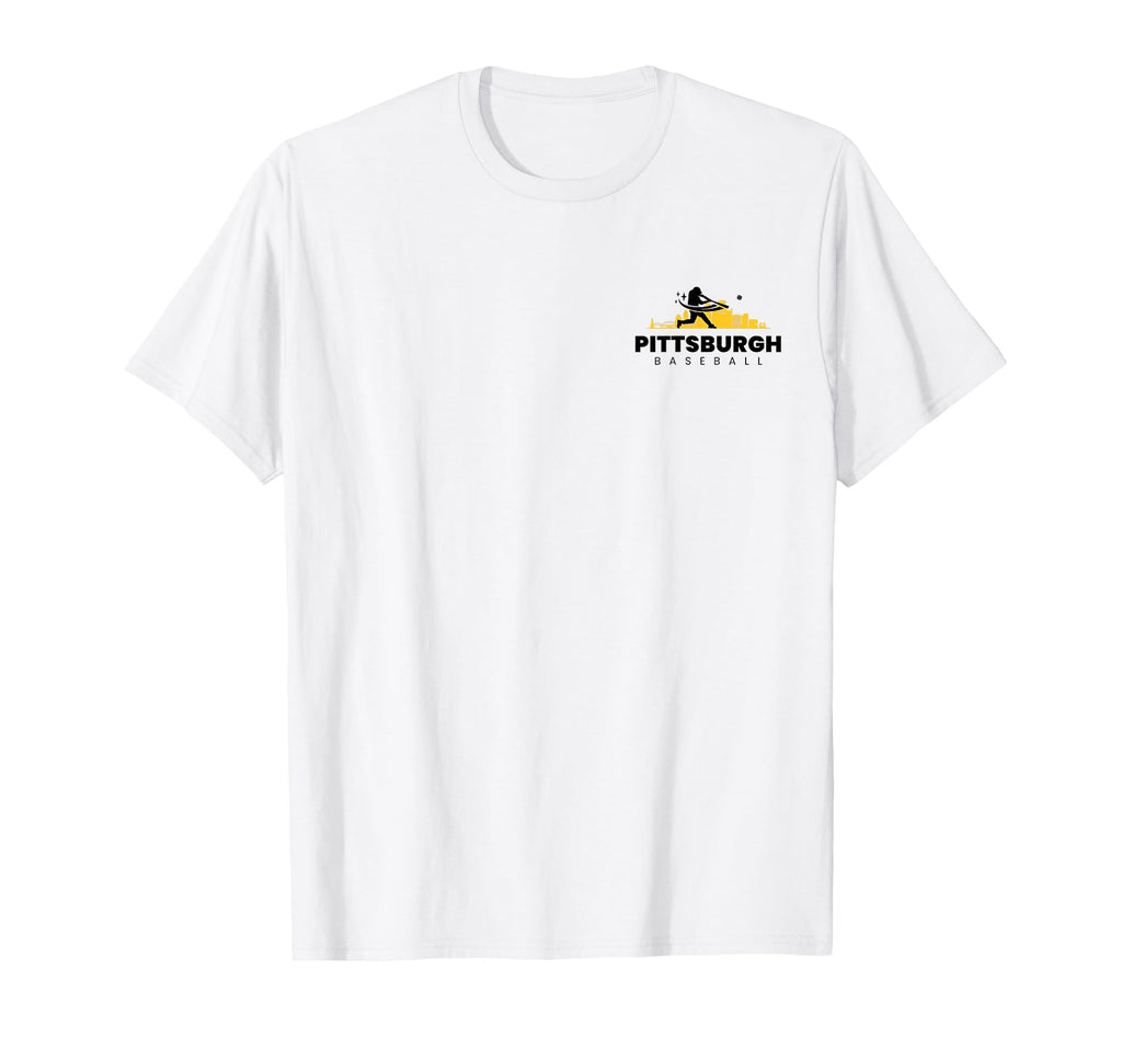 Pittsburgh Baseball Minimalist T-Shirt - Fun Novelty Design Men Women - T-Shirt, Sweatshirt, Hoodie