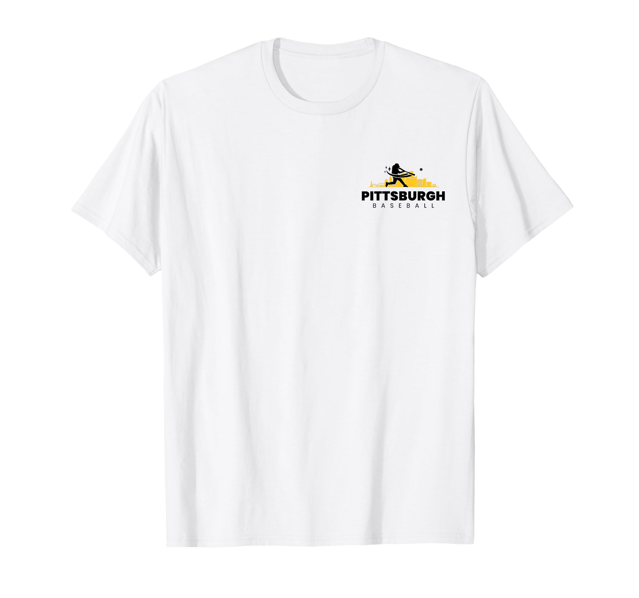Pittsburgh Baseball Minimalist T-Shirt - Fun Novelty Design Men Women - T-Shirt, Sweatshirt, Hoodie