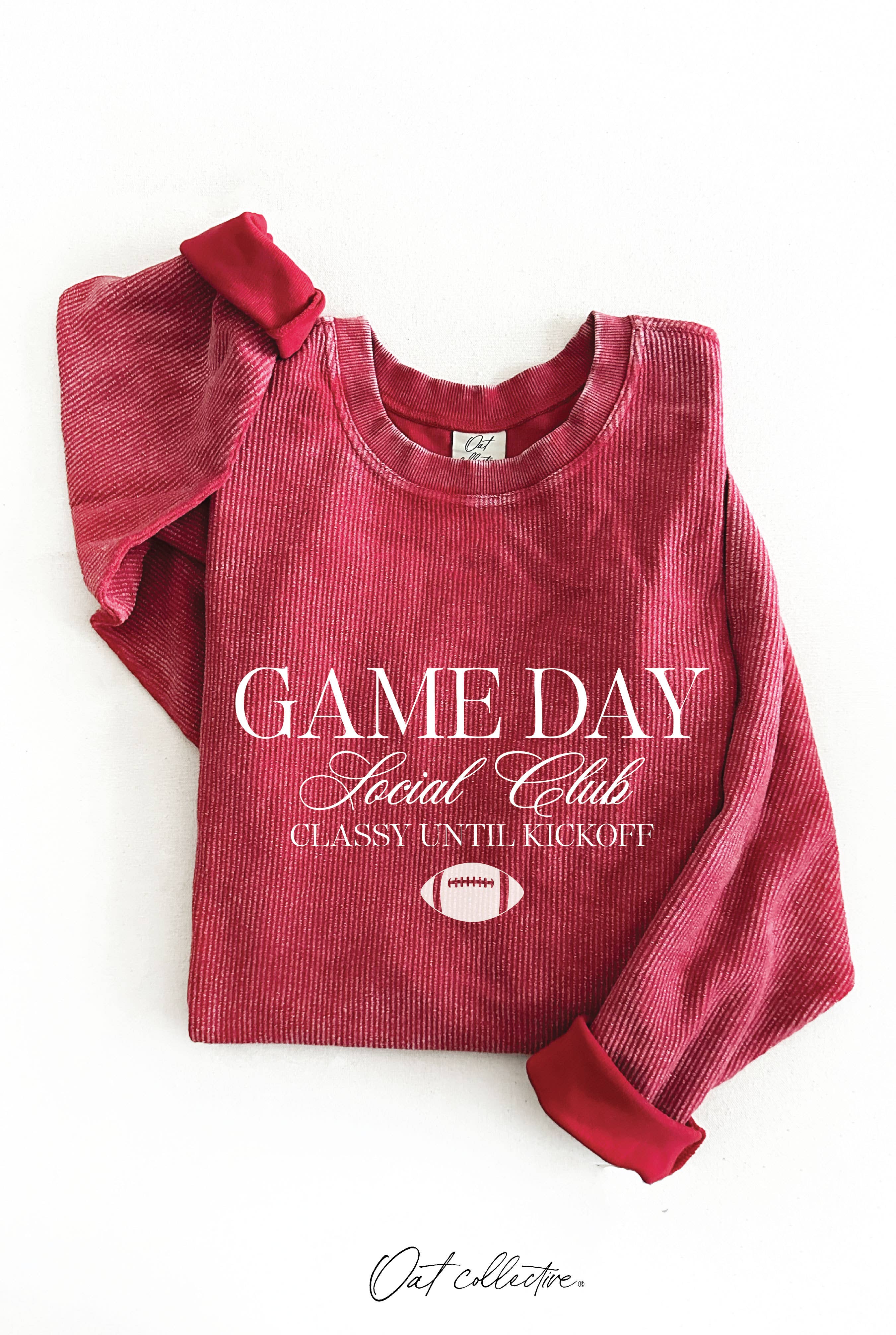 Game Day Social Club Thermal Vintage - Adult & Kids T-Shirts, Sweatshirts & Hoodies apparel design preview 1