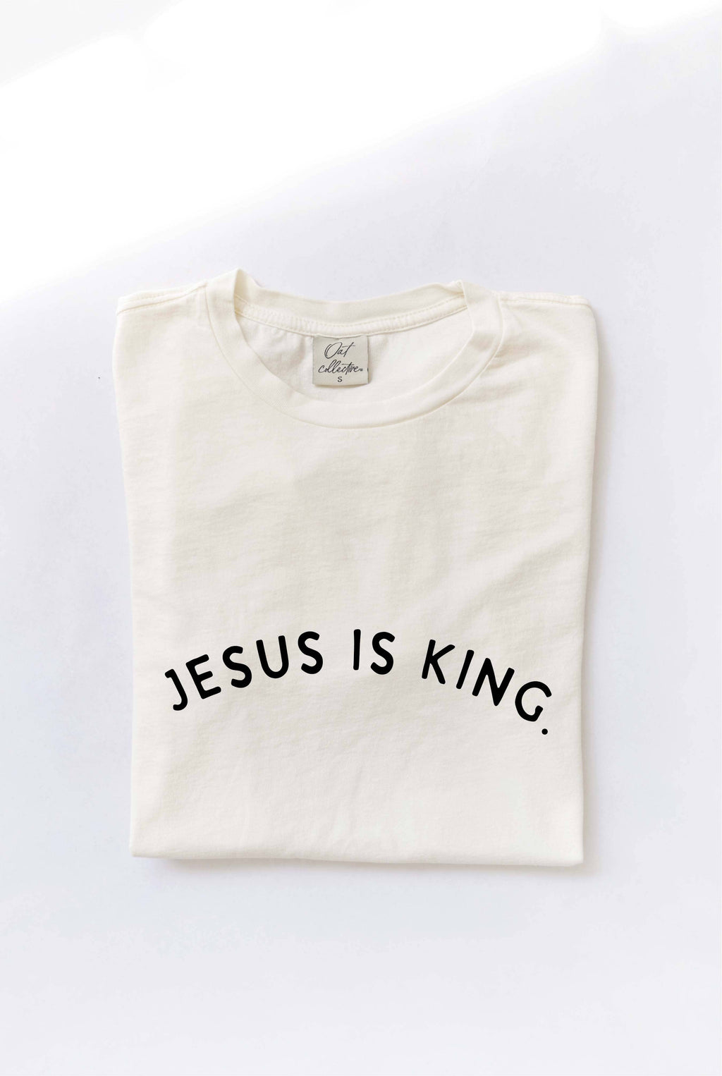 Jesus Is King. Mineral Washed Graphic Top - Adult & Kids T-Shirts, Sweatshirts & Hoodies apparel design preview 1