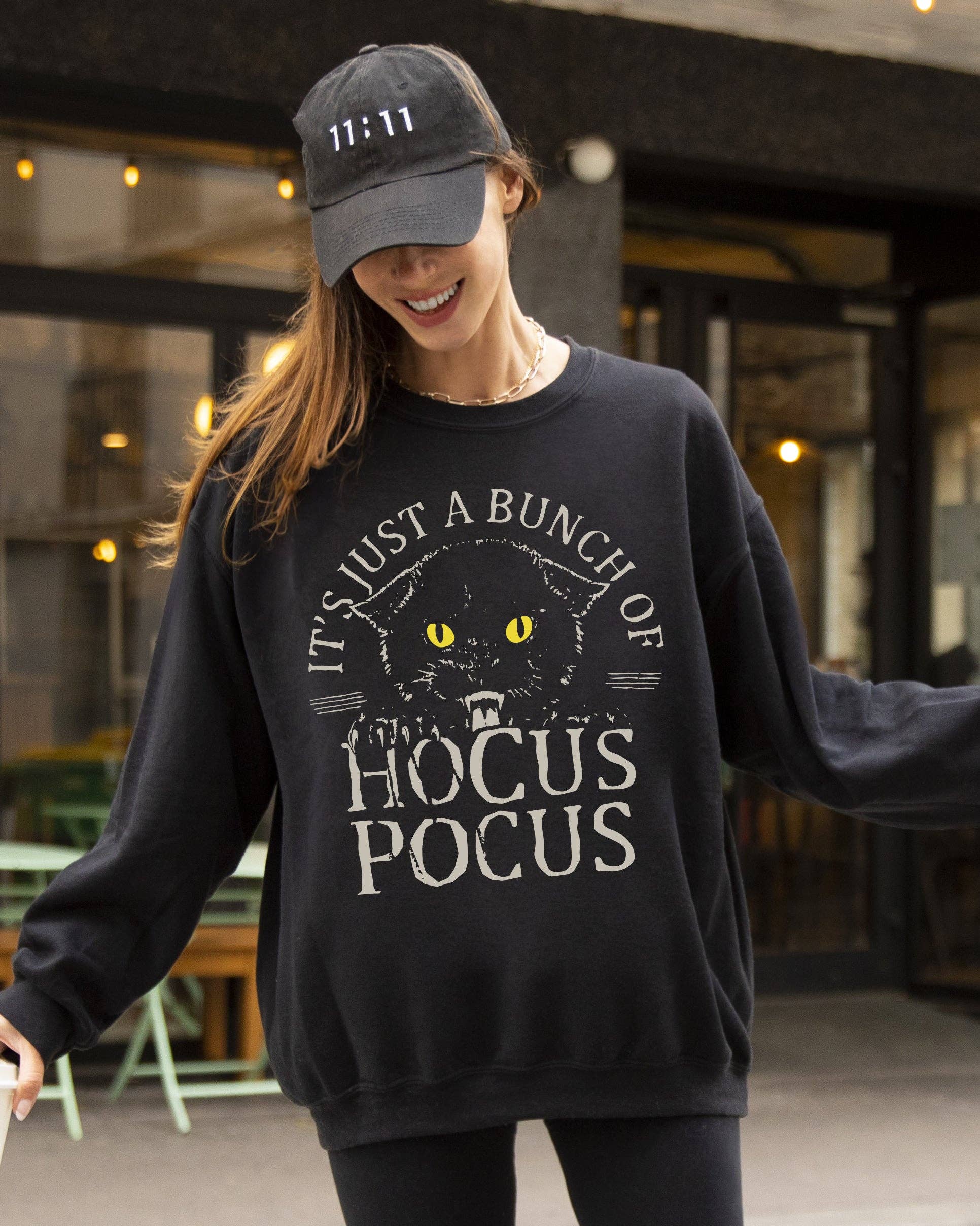 Bunch of Hocus Pocus, Cat, Funny, Halloween - Adult & Kids T-Shirts, Sweatshirts & Hoodies apparel design preview 1