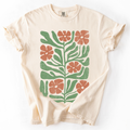 Terracotta Flower Botanical, Vintage Boho, Nature, - Adult & Kids T-Shirts, Sweatshirts & Hoodies apparel design preview 1