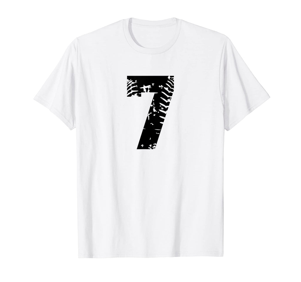 Number 7 Softball Baseball Jersey Black T-Shirt - Streetwear Style Unisex - T-Shirt, Sweatshirt, Hoodie