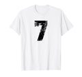 Number 7 Softball Baseball Jersey Black T-Shirt - Streetwear Style Unisex - T-Shirt, Sweatshirt, Hoodie