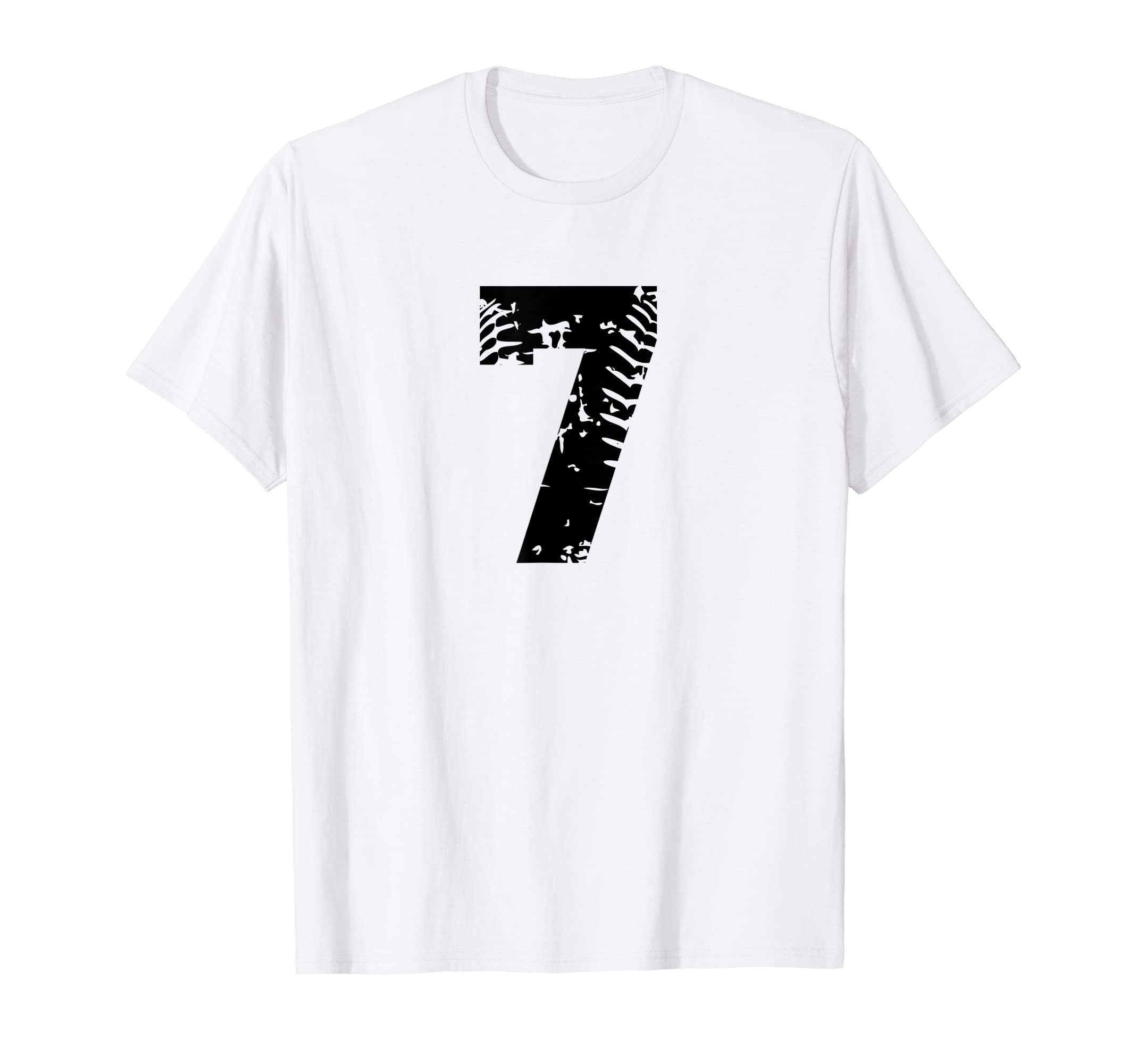 Number 7 Softball Baseball Jersey Black T-Shirt - Streetwear Style Unisex - T-Shirt, Sweatshirt, Hoodie
