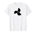 Boat Propeller Illustration Distressed T-Shirt - Graphic Print Men Women - T-Shirt, Sweatshirt, Hoodie