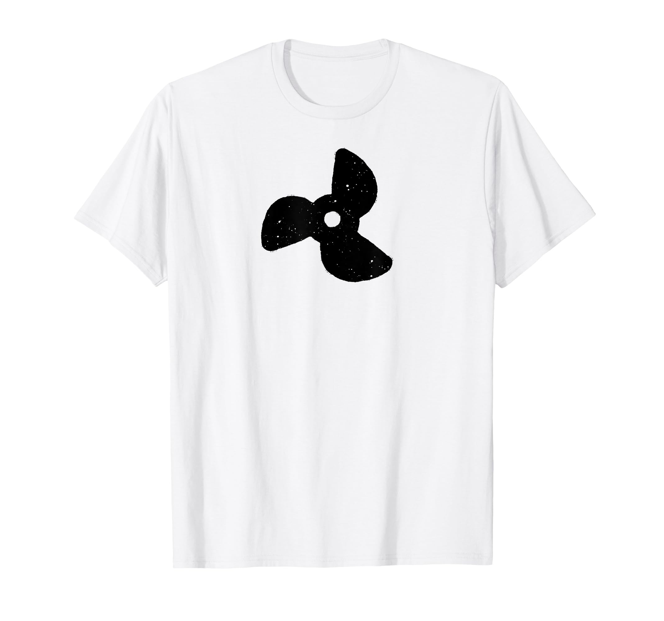 Boat Propeller Illustration Distressed T-Shirt - Graphic Print Men Women - T-Shirt, Sweatshirt, Hoodie