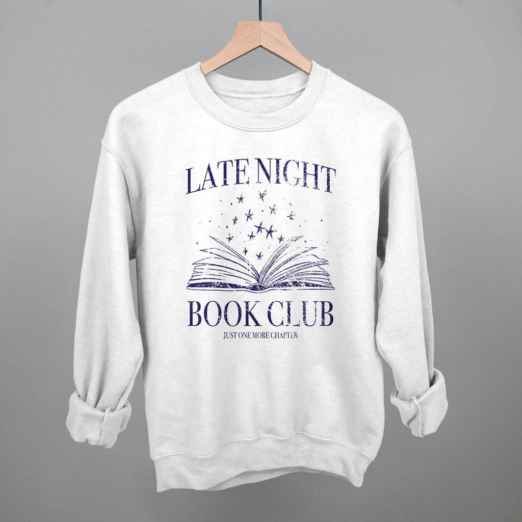 Late Night Book Club - Adult & Kids T-Shirts, Sweatshirts & Hoodies apparel design preview 1