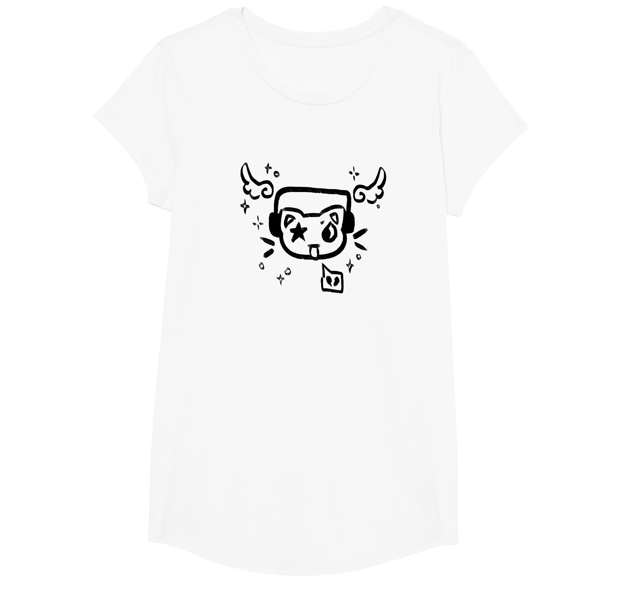 Y2K 90S Cat Headphone Headset Sweatshirt - Trendy Graphic Unisex - T-Shirt, Sweatshirt, Hoodie