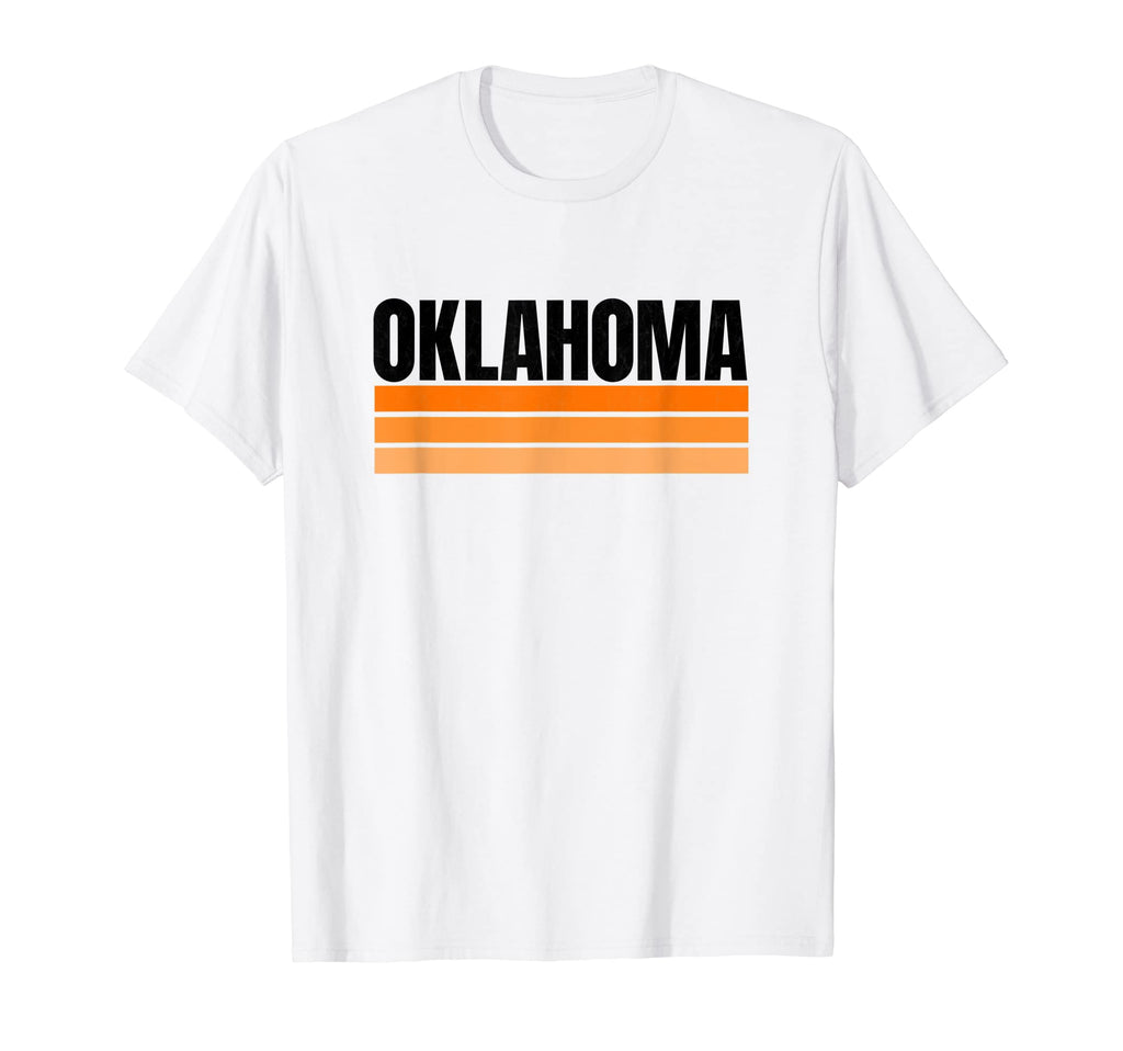 Oklahoma Orange Black Striped T-Shirt - Casual Everyday Wear for Adults - T-Shirt, Sweatshirt, Hoodie