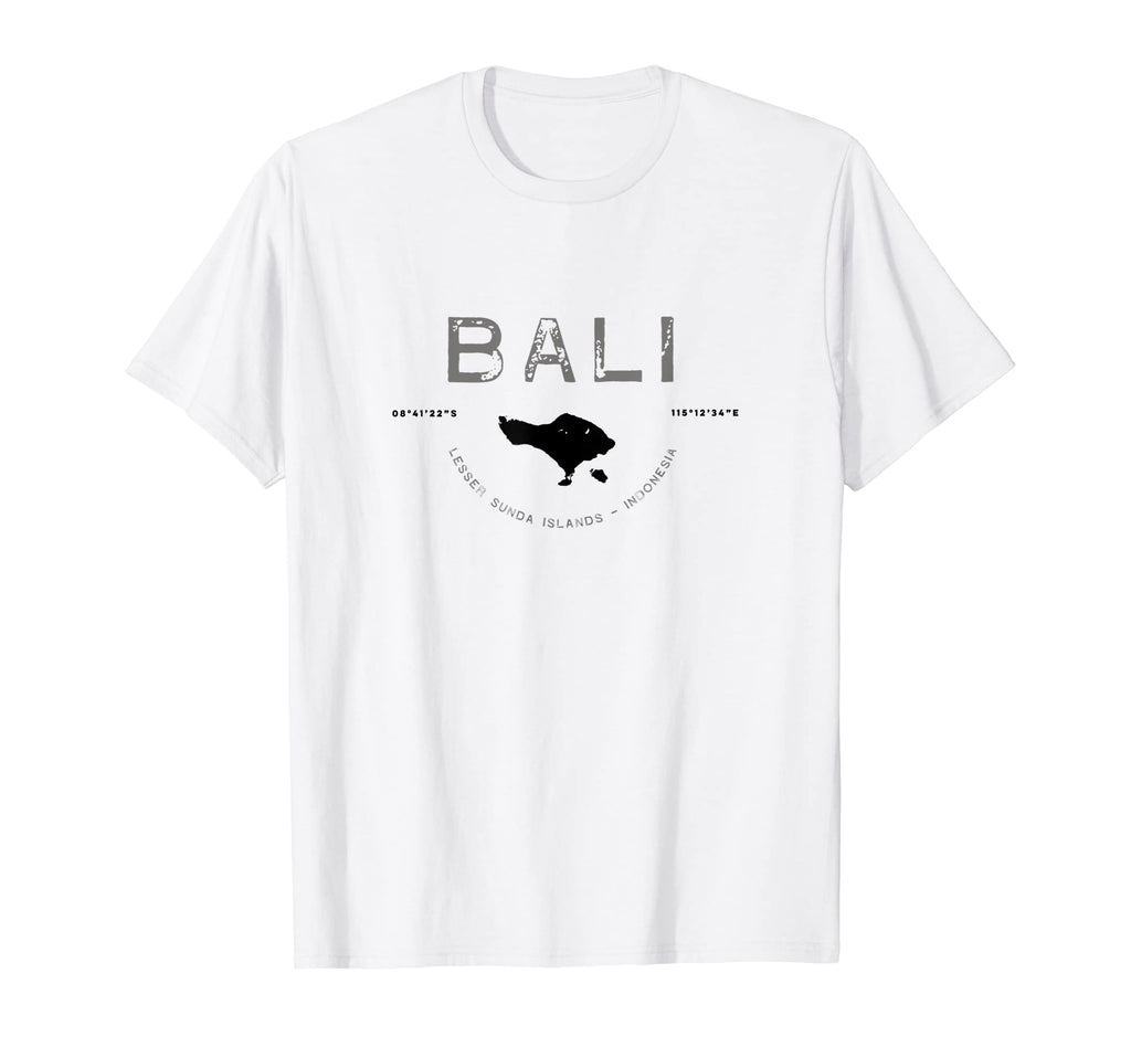 Bali Distressed T T-Shirt - Fun Novelty Design for Adults - T-Shirt, Sweatshirt, Hoodie