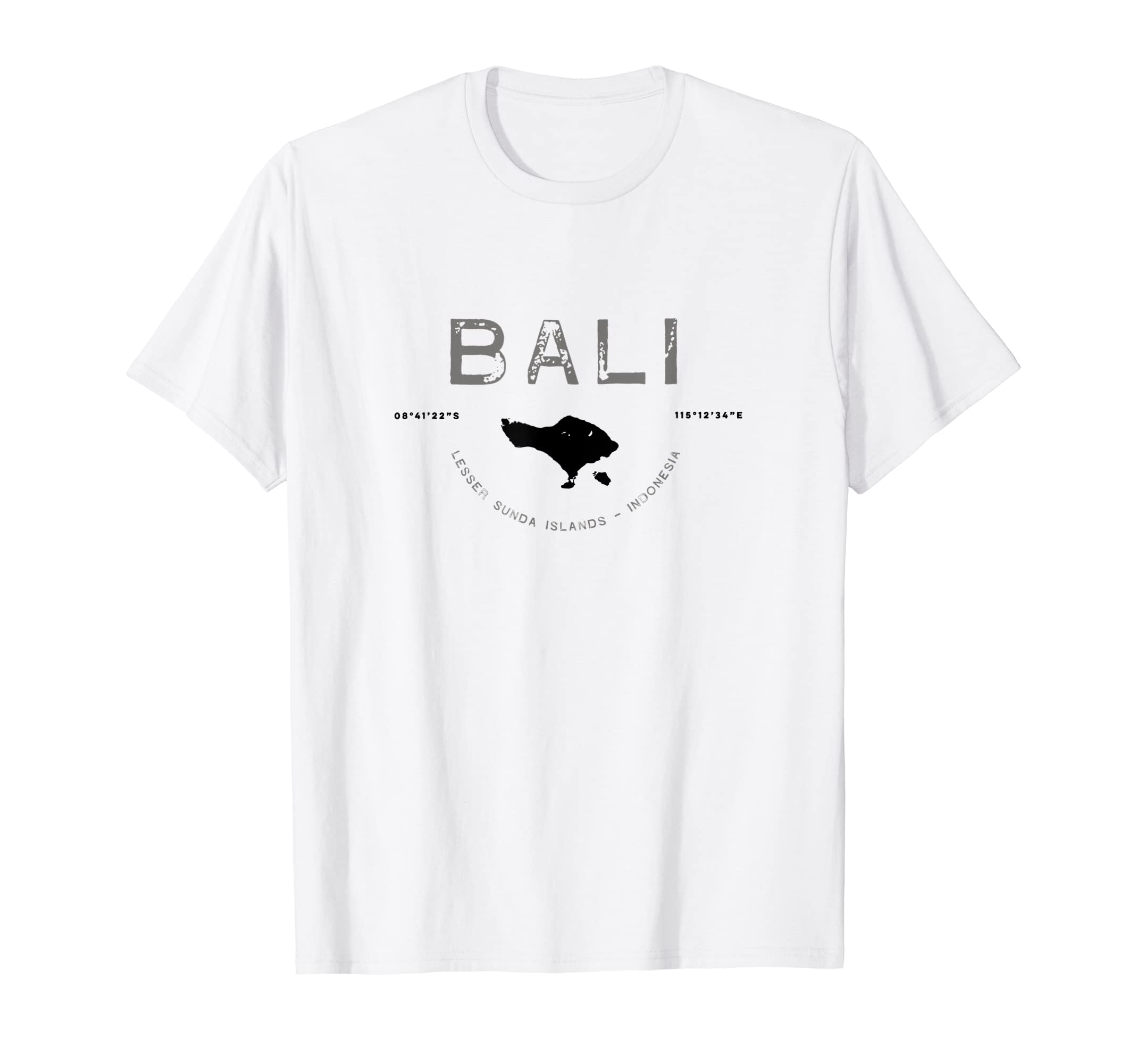 Bali Distressed T T-Shirt - Fun Novelty Design for Adults - T-Shirt, Sweatshirt, Hoodie