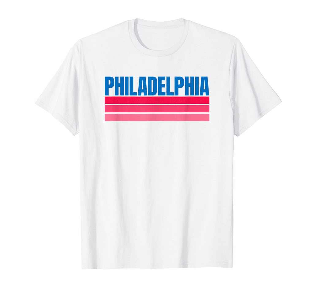Fun Philadelphia Light Red Stripe T-Shirt - Minimalist Print for Adults - T-Shirt, Sweatshirt, Hoodie