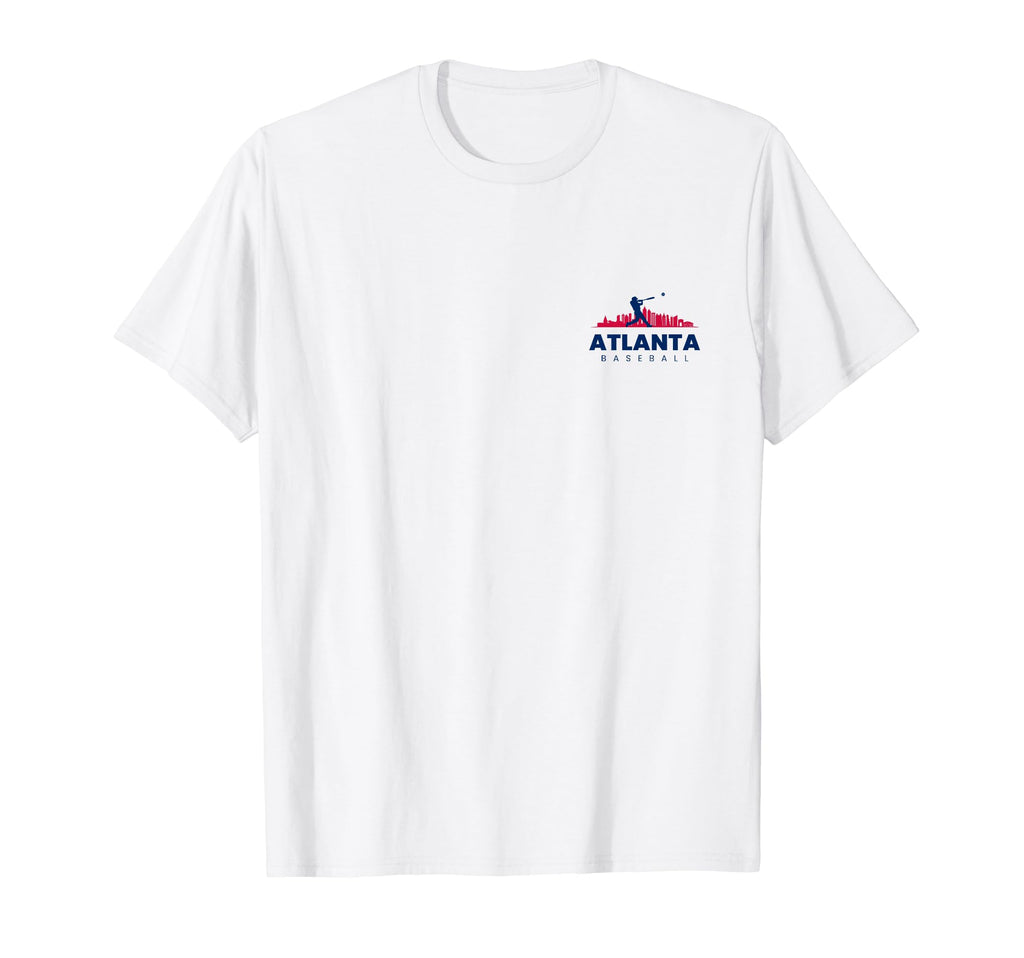 Atlanta Baseball Minimalist T-Shirt - Fun Novelty Design Men Women - T-Shirt, Sweatshirt, Hoodie
