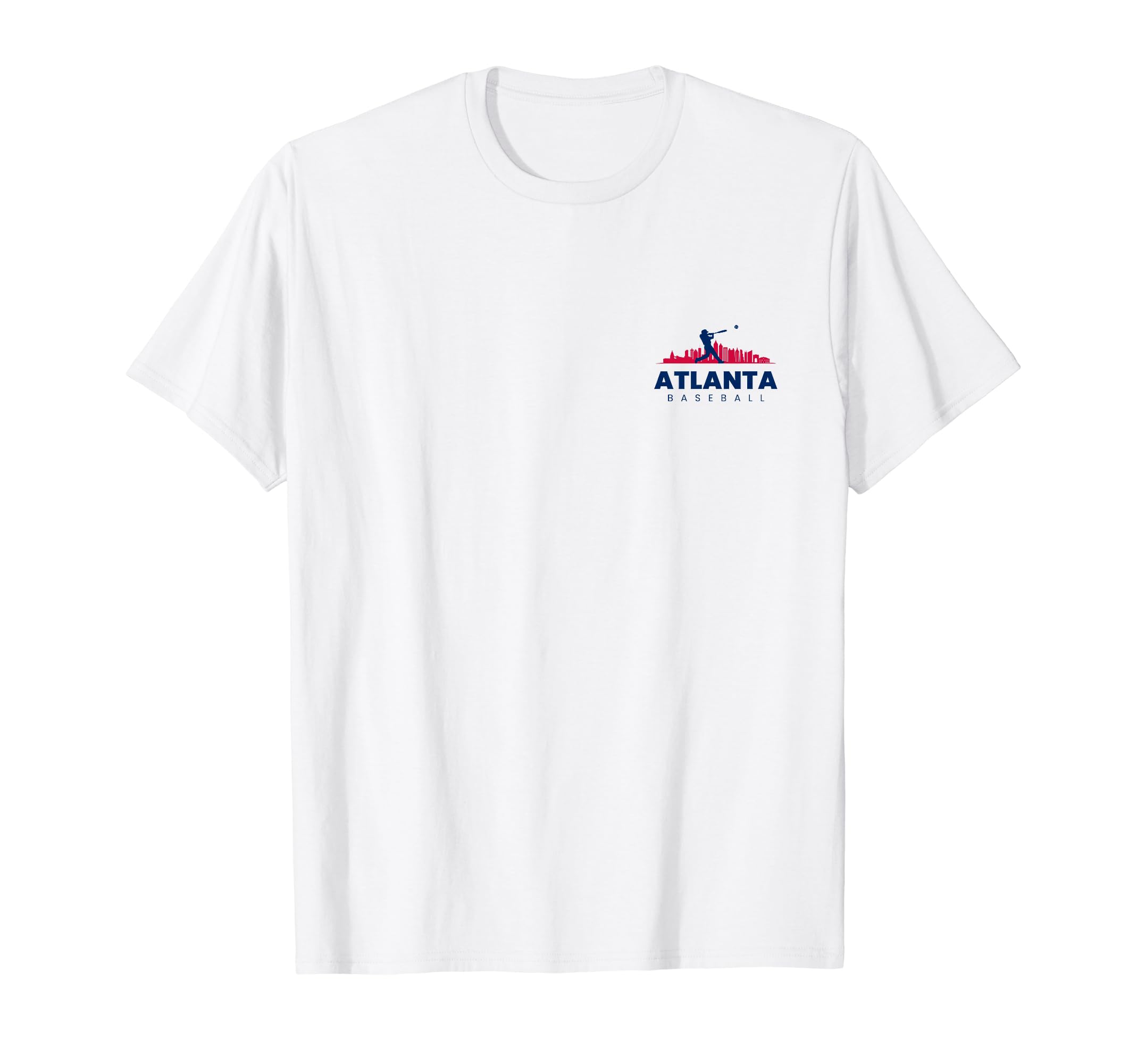 Atlanta Baseball Minimalist T-Shirt - Fun Novelty Design Men Women - T-Shirt, Sweatshirt, Hoodie