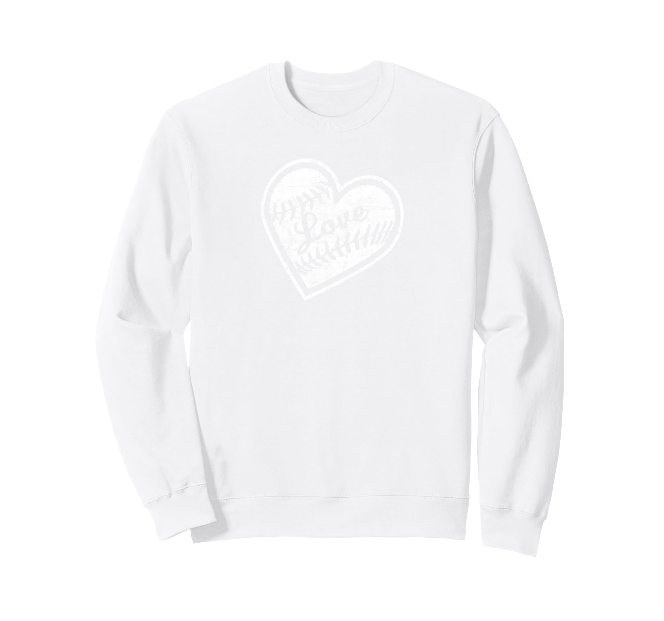 Baseball Heart Laces Love Sweatshirt - Streetwear Style Men Women - T-Shirt, Sweatshirt, Hoodie
