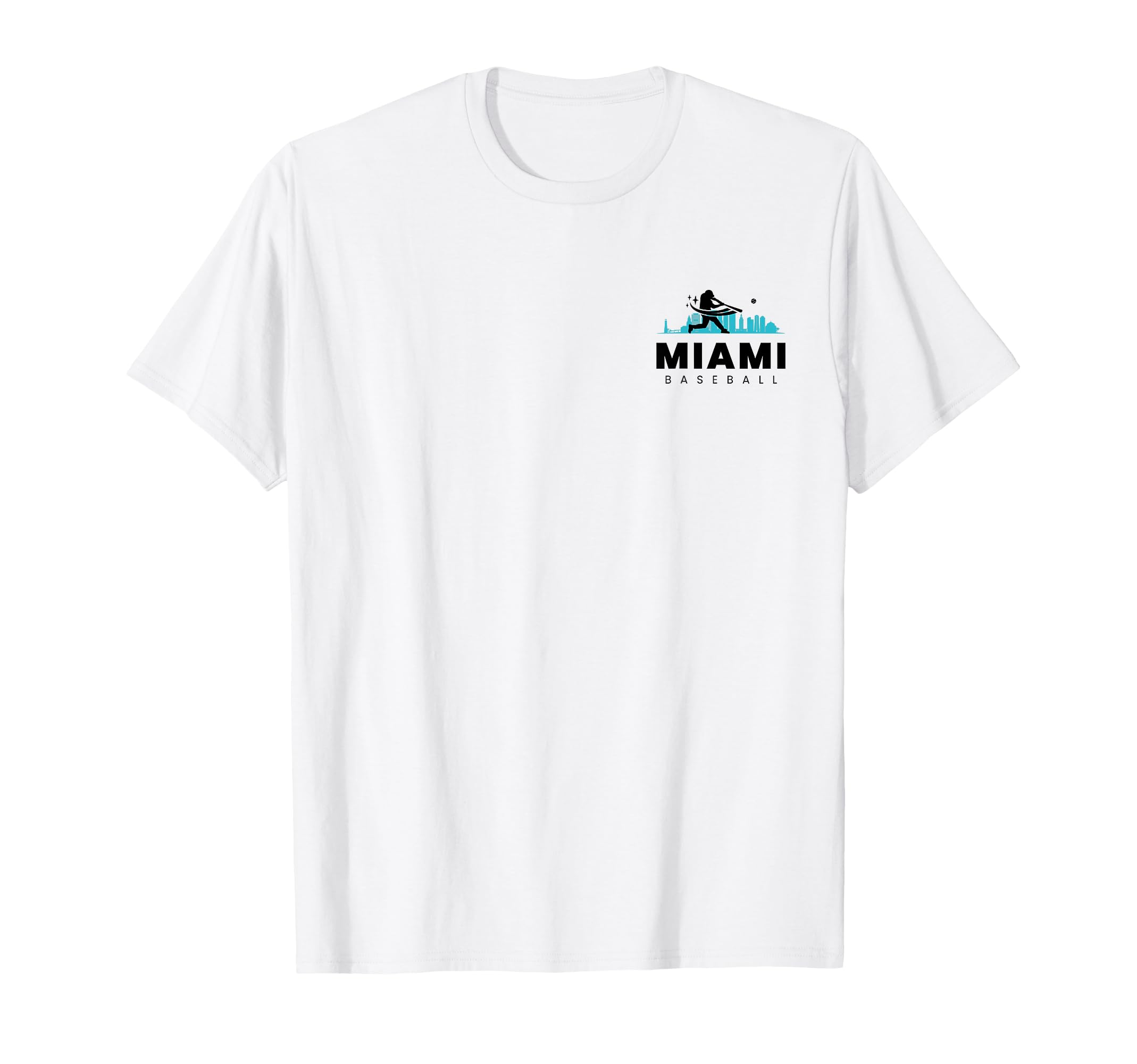 Miami Baseball Minimalist Baseball T-Shirt - Streetwear Style for Adults - T-Shirt, Sweatshirt, Hoodie
