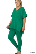 ..0810 Plus Microfiber Lounge Wear 2pc Set SI-19305 - Adult & Kids T-Shirts, Sweatshirts & Hoodies apparel design preview 1