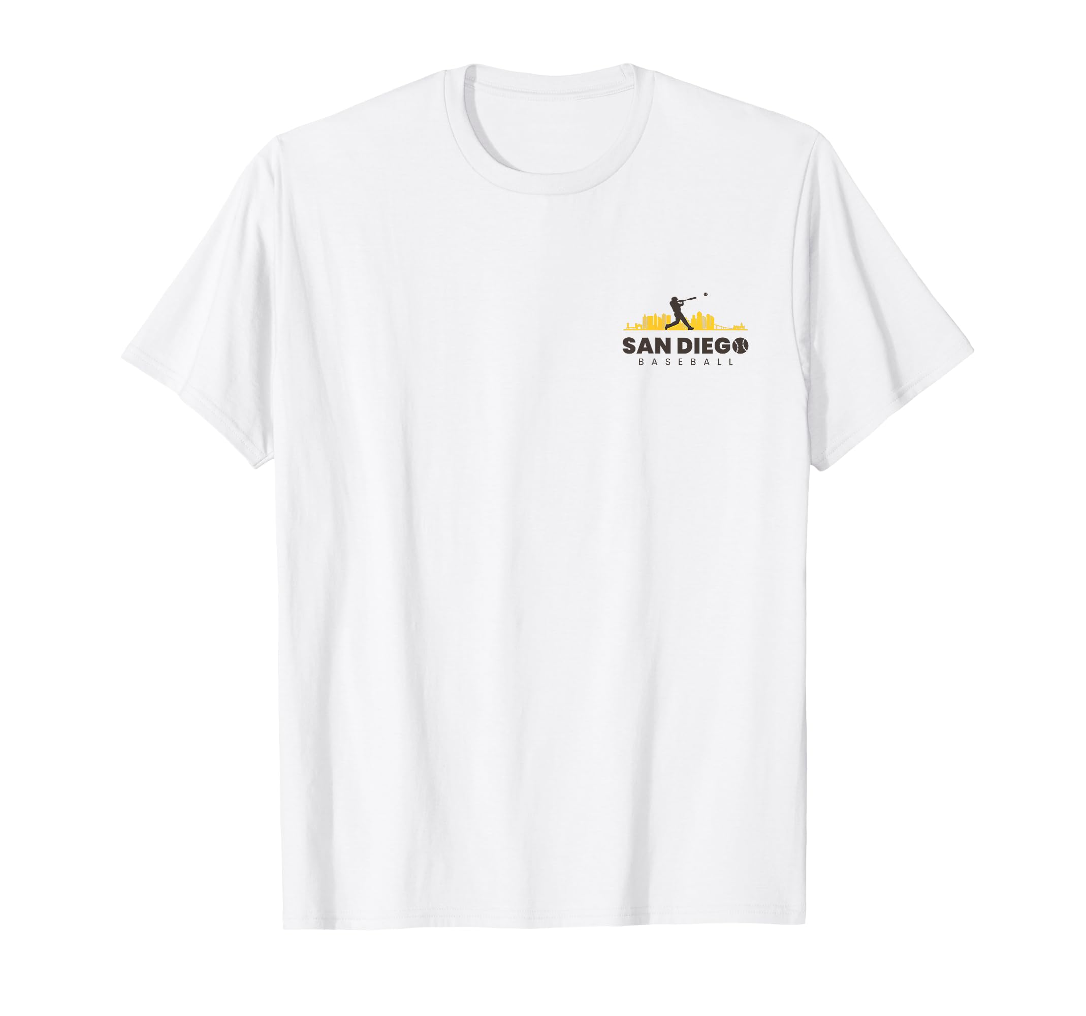 San Diego Baseball Minimalist T-Shirt - Fun Novelty Design Men Women - T-Shirt, Sweatshirt, Hoodie