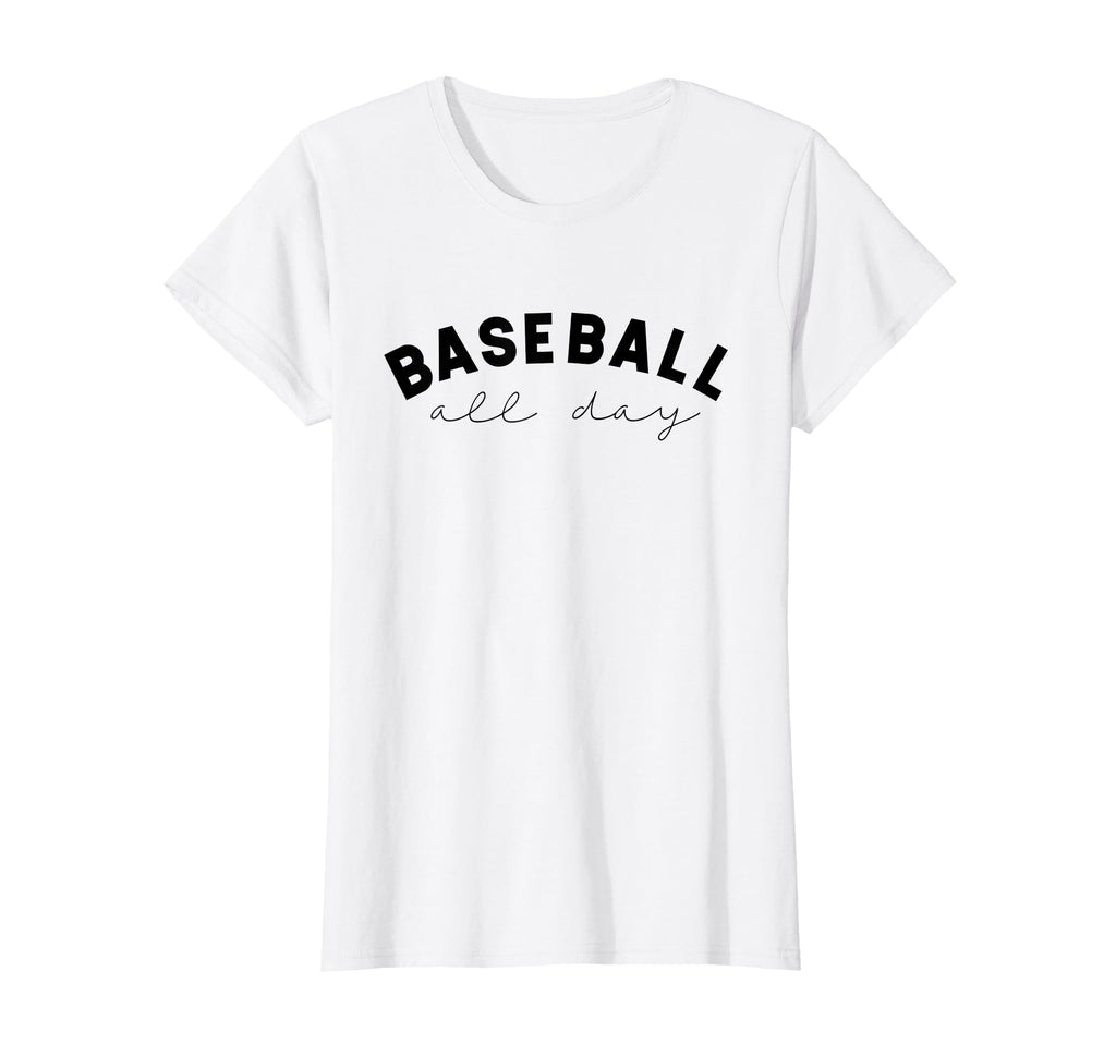 Baseball All Day Game Day Moms T-Shirt - Trendy Graphic for Adults - T-Shirt, Sweatshirt, Hoodie