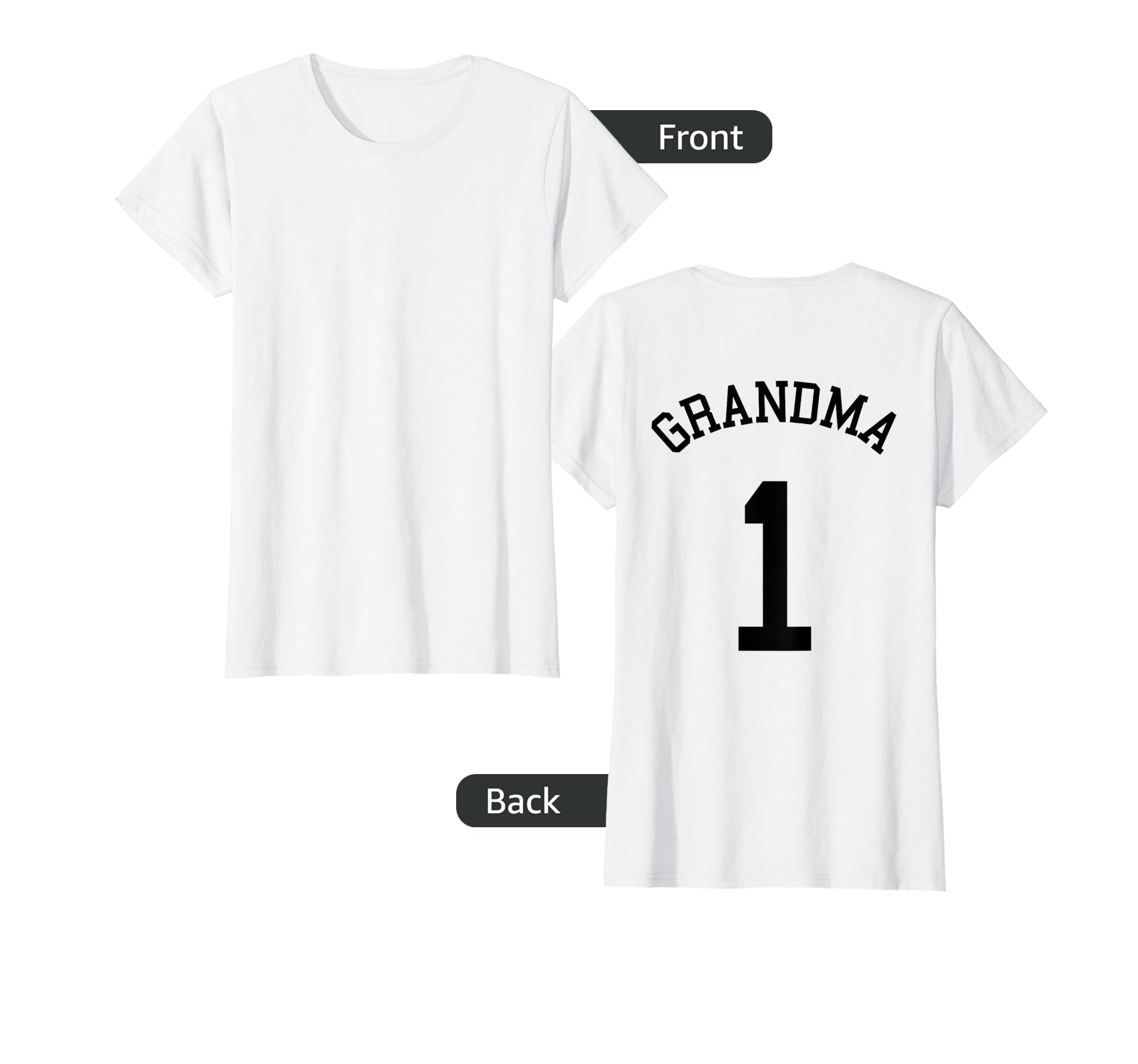 Grandma Team Uniform No 1 Football T-Shirt - Minimalist Print for Adults - T-Shirt, Sweatshirt, Hoodie