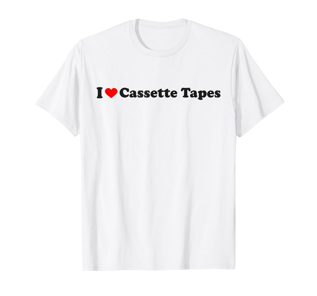 I Heart Cassette Tapes T-Shirt - Novelty Apparel Men Women - T-Shirt, Sweatshirt, Hoodie